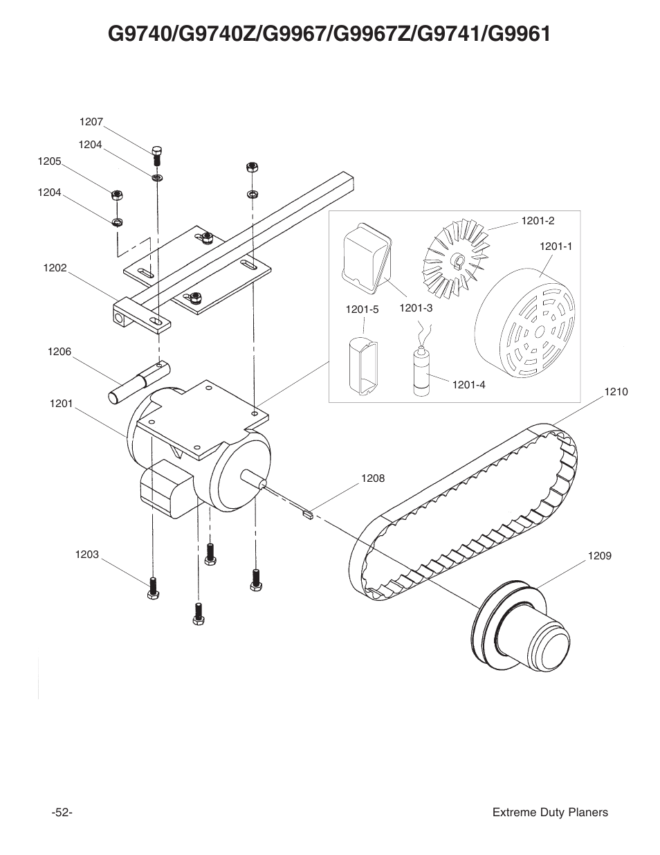 Grizzly G9961 User Manual | Page 54 / 76