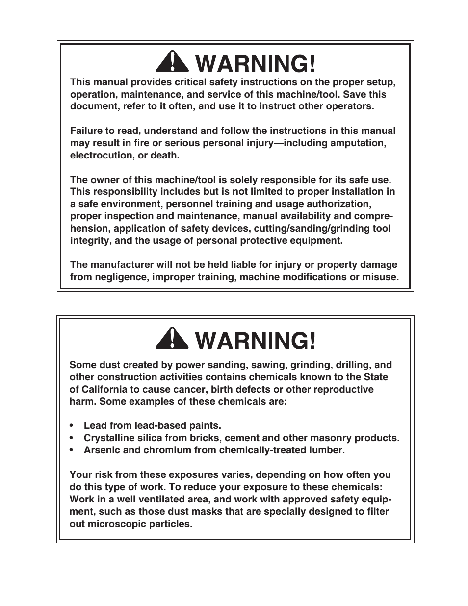 Grizzly G0509 User Manual | Page 2 / 92