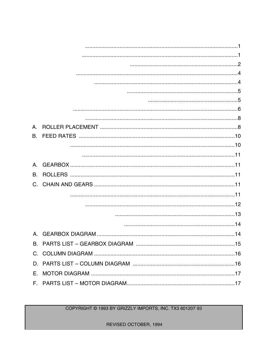 Grizzly G1778 User Manual | Page 3 / 20