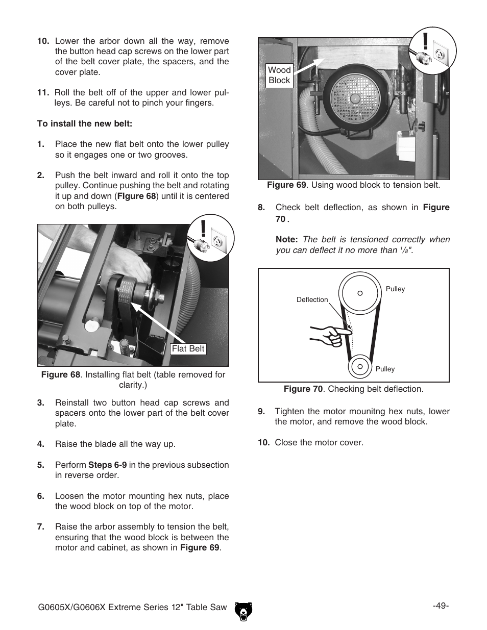 Grizzly G0605X/G0606X User Manual | Page 51 / 76