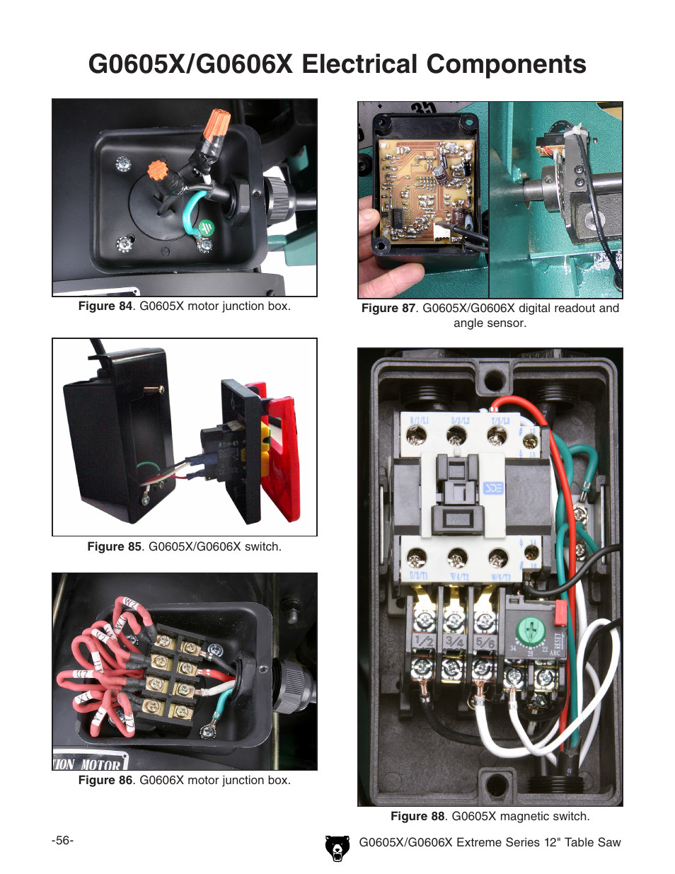 Grizzly G0605X/G0606X User Manual | Page 58 / 76