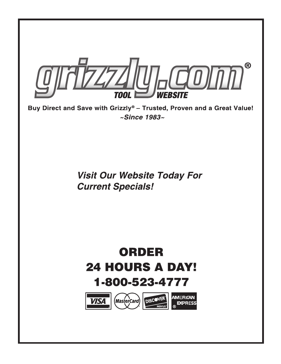 Grizzly G0453 User Manual | Page 72 / 72