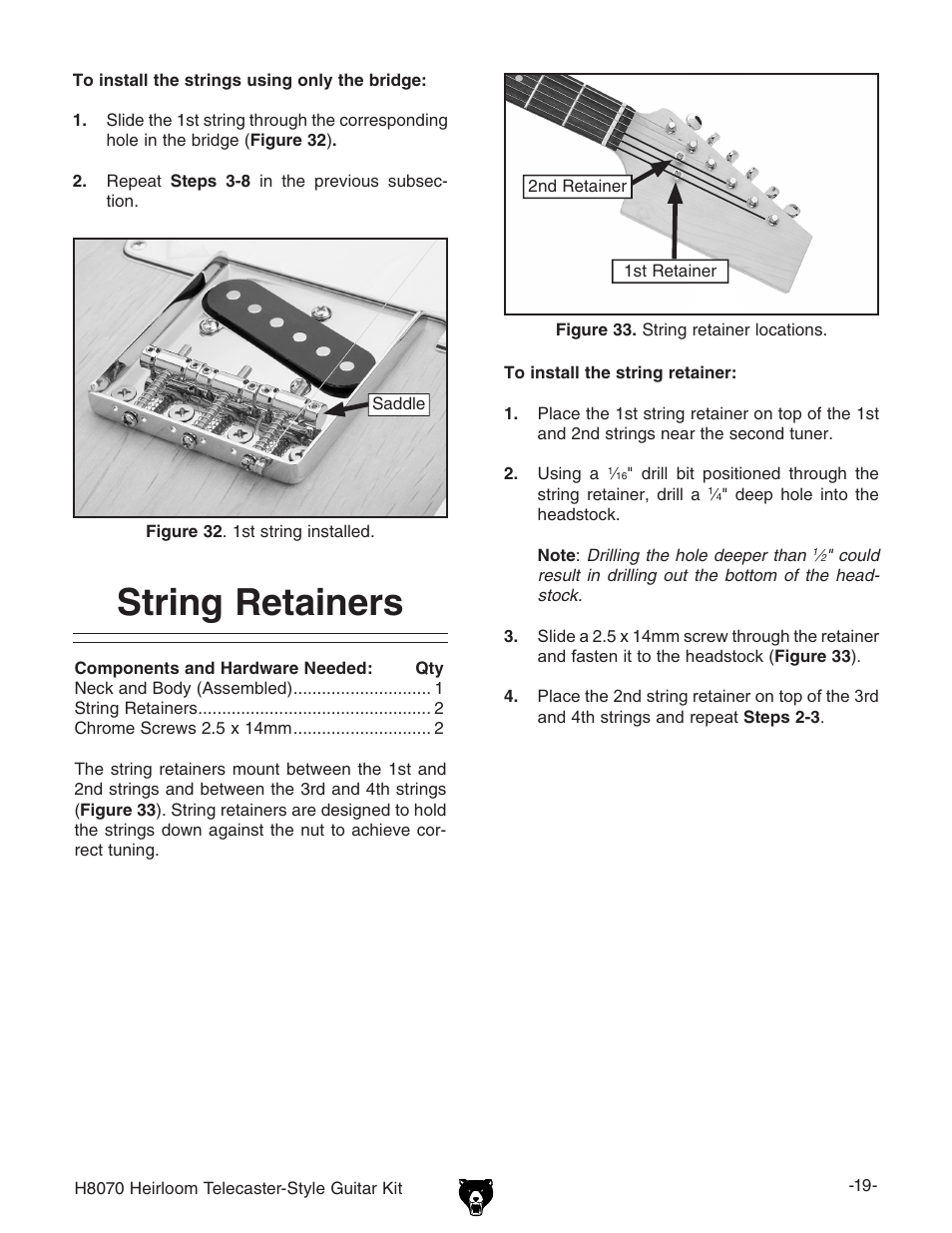 String retainers | Grizzly H8070 User Manual | Page 21 / 36