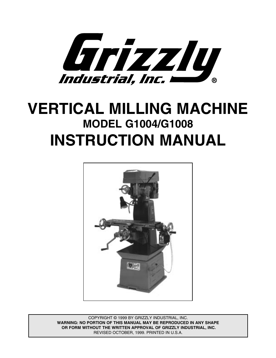 Grizzly G1004 User Manual | 17 pages