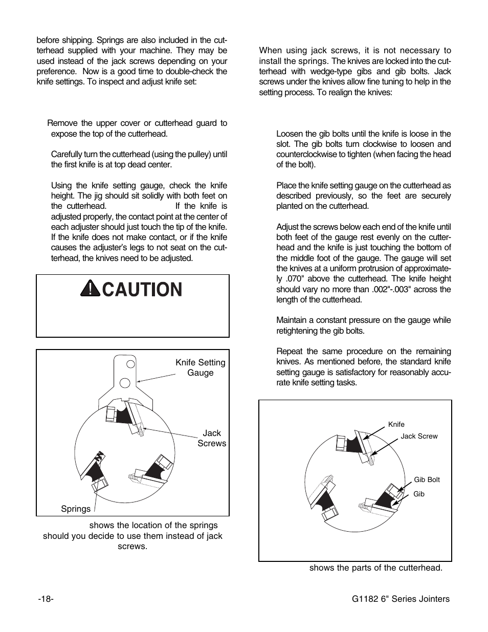 Grizzly G1182HW User Manual | Page 20 / 44