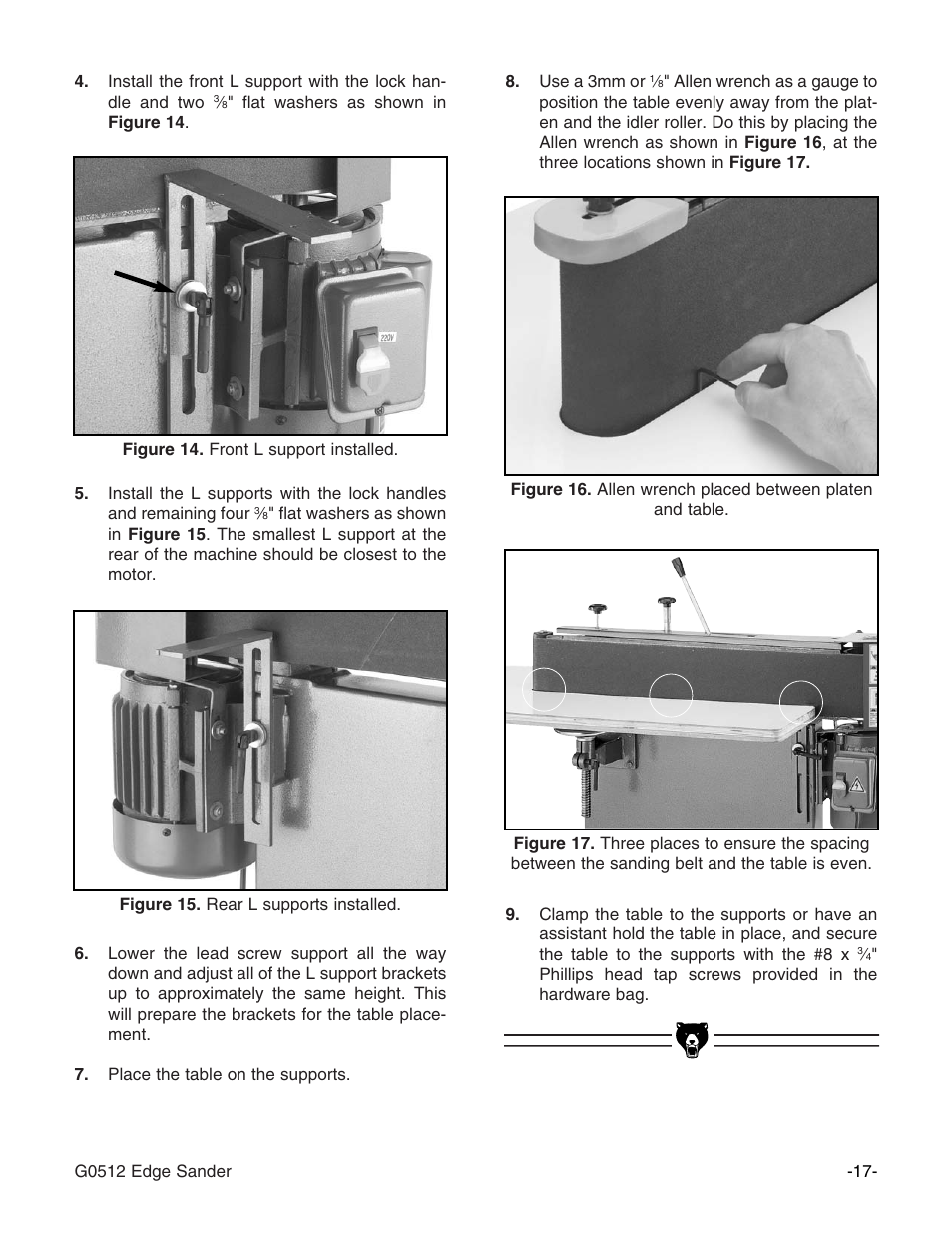 Grizzly G0512 User Manual | Page 19 / 44