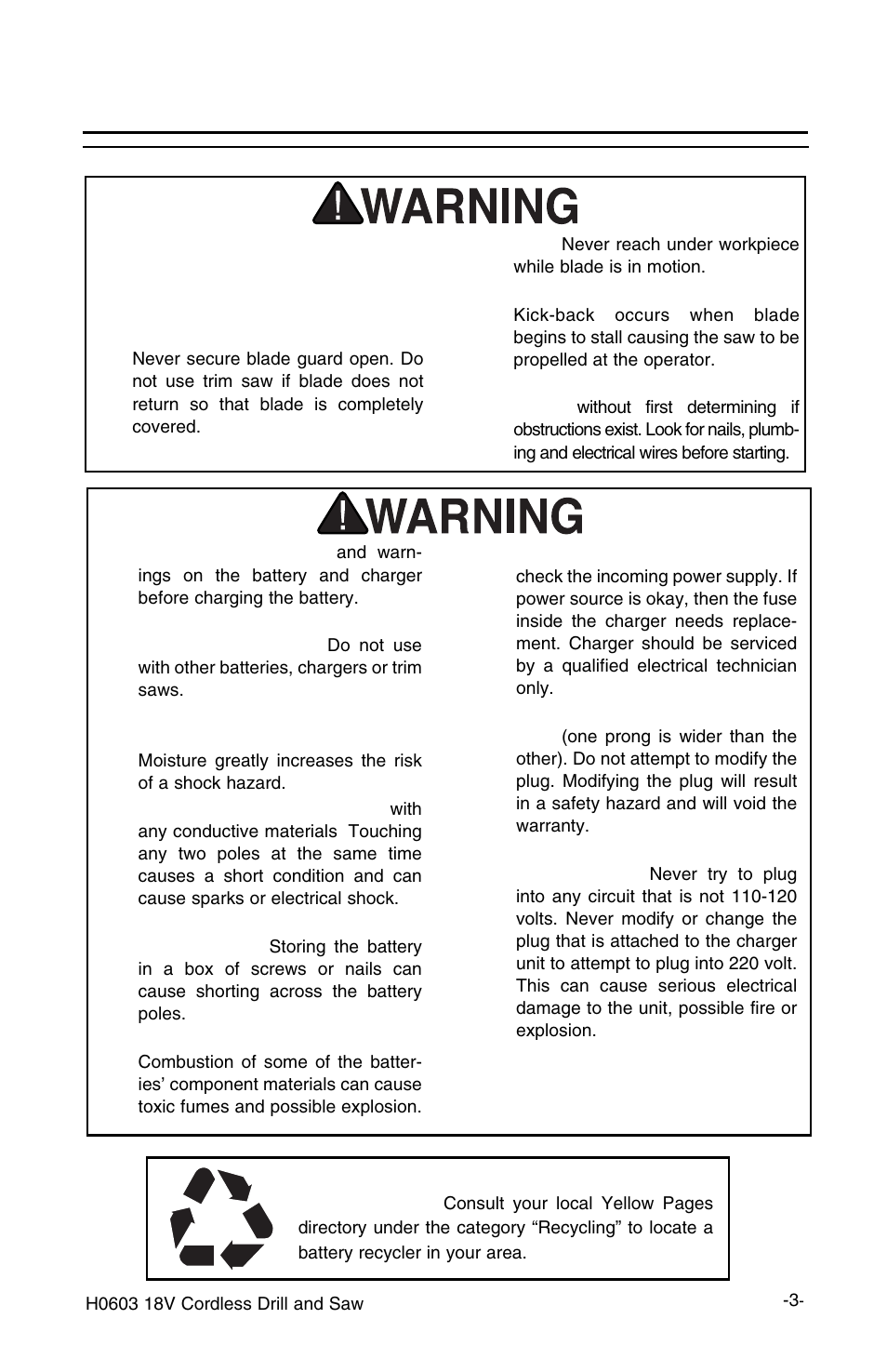 Additional safety | Grizzly H0603 User Manual | Page 5 / 22
