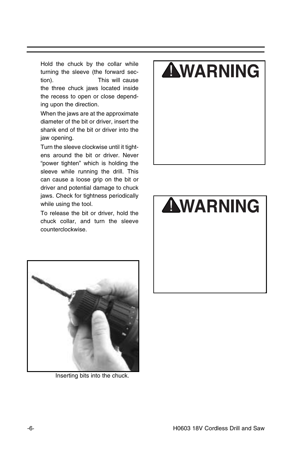 Drill operations, con’t | Grizzly H0603 User Manual | Page 8 / 22