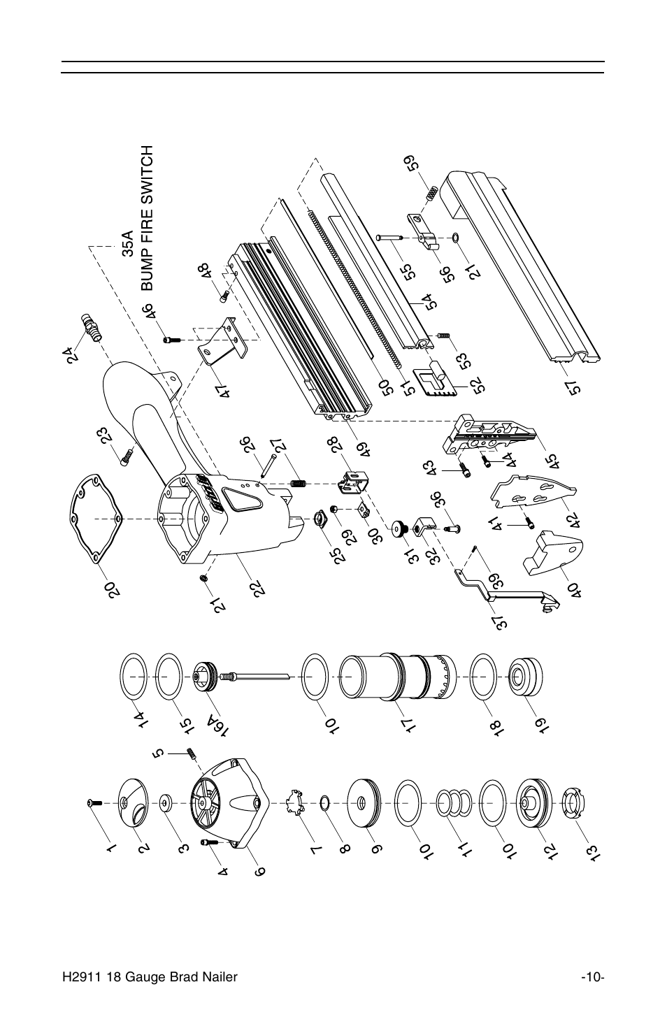 H2911 part breakdown | Grizzly H2911 User Manual | Page 11 / 16