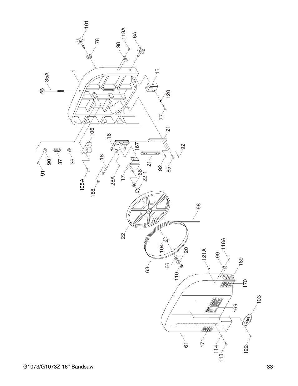 Grizzly G1073/G1073Z User Manual | Page 35 / 48