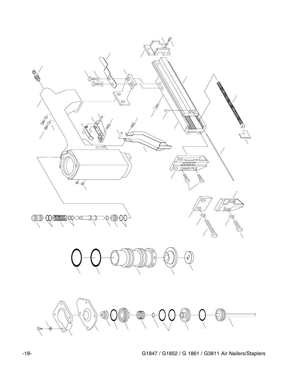 G1861 parts diagram | Grizzly G1852 User Manual | Page 19 / 27