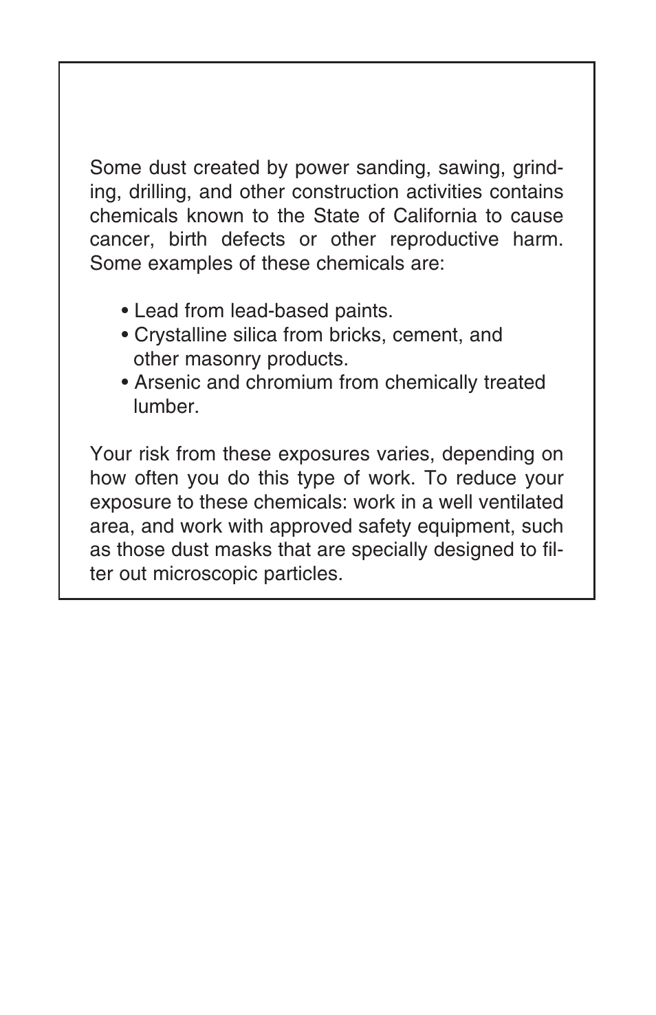 Warning | Grizzly G5969 User Manual | Page 2 / 14