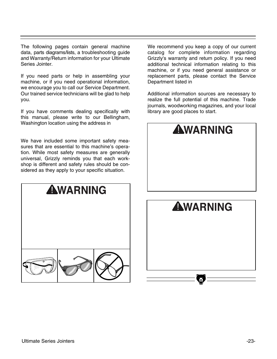 Grizzly G9859 User Manual | Page 25 / 56