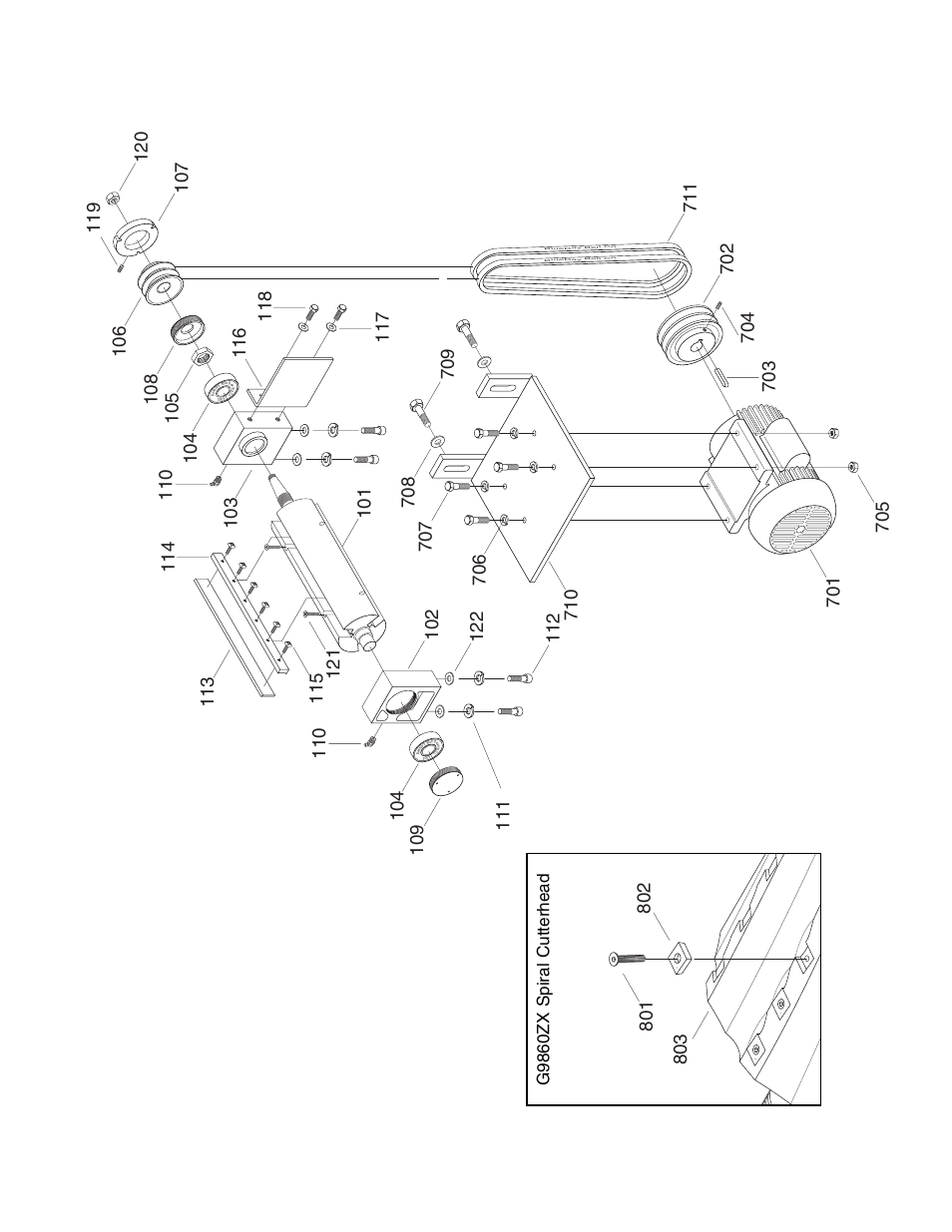 G9860zx spiral cutterhead | Grizzly G9859 User Manual | Page 37 / 56