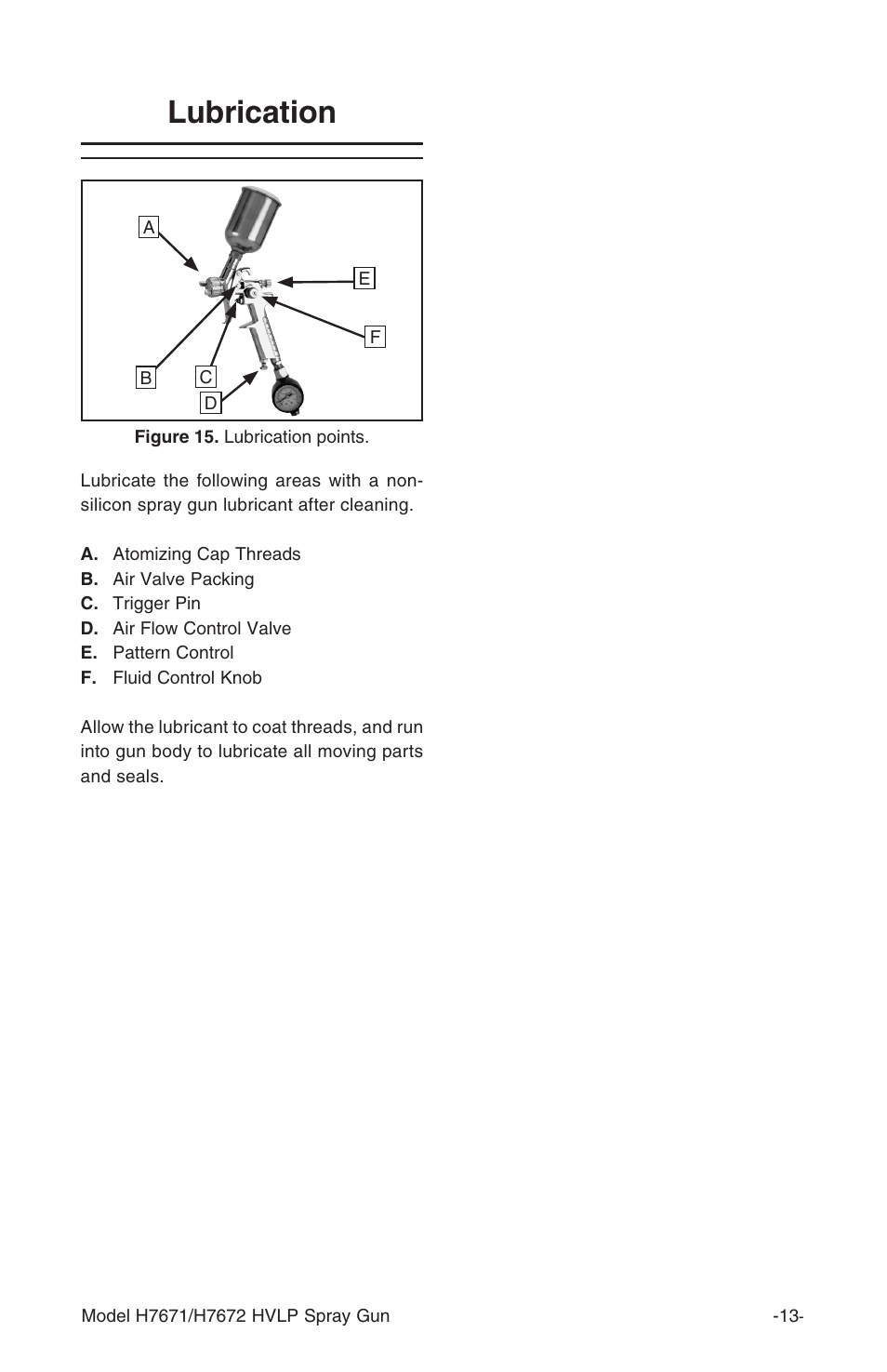 Lubrication | Grizzly H7671 User Manual | Page 15 / 20