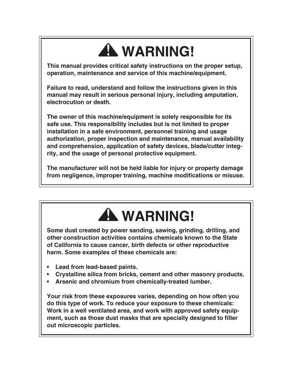 Grizzly G7945/46 User Manual | Page 2 / 48
