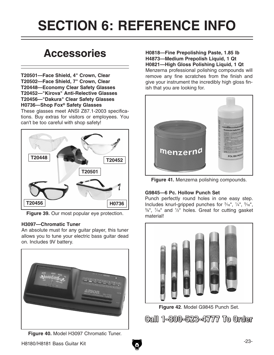 Accessories | Grizzly H8181 User Manual | Page 25 / 36