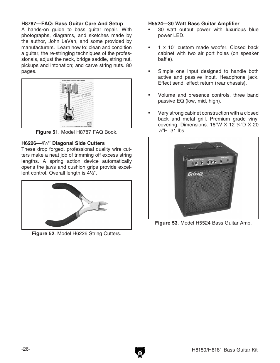 Grizzly H8181 User Manual | Page 28 / 36