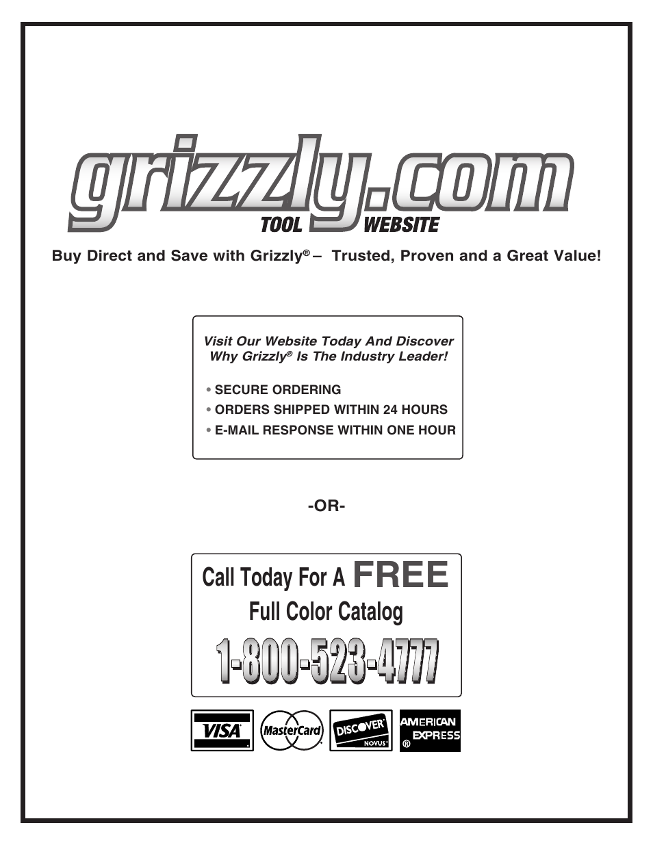 Grizzly H8181 User Manual | Page 36 / 36