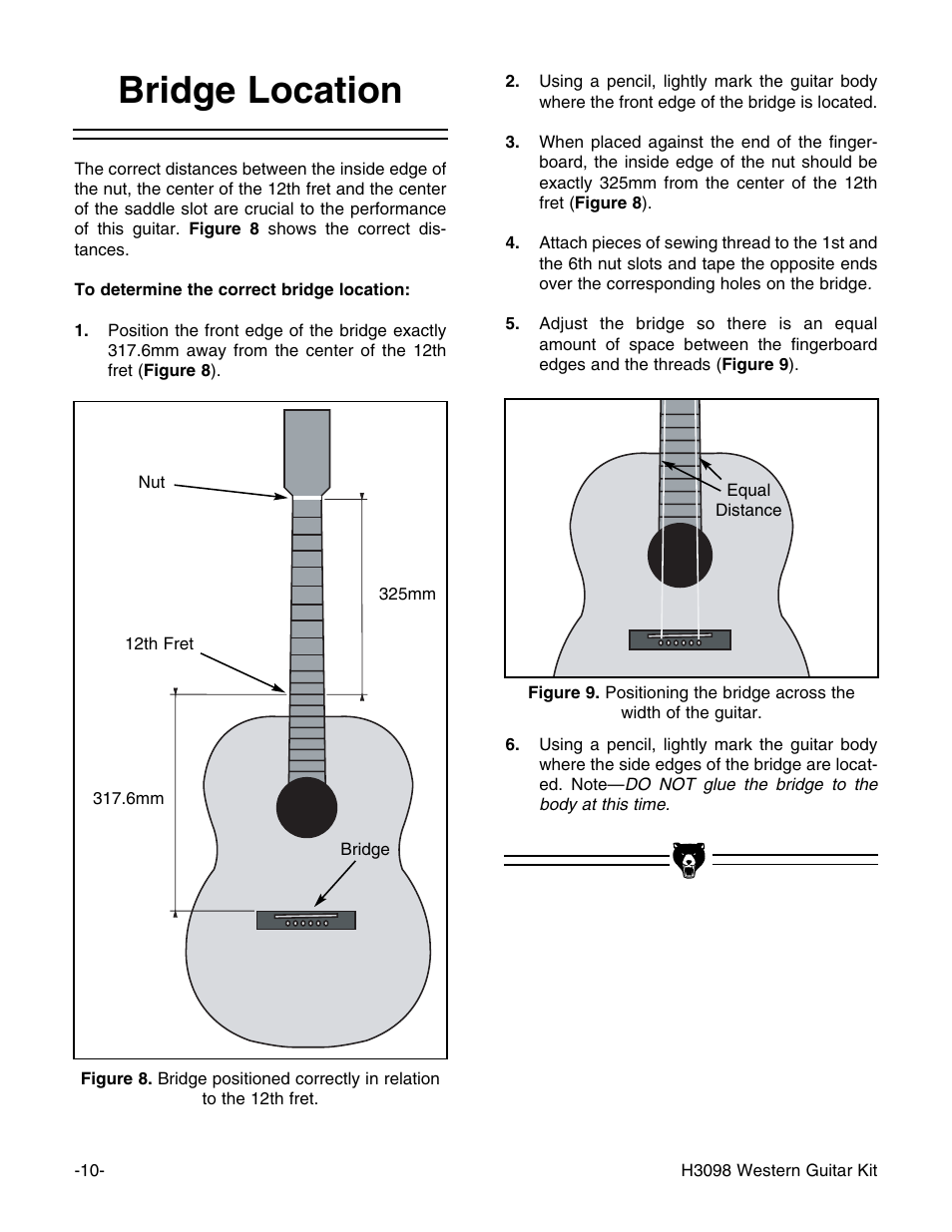 Bridge location | Grizzly H3098 User Manual | Page 12 / 28