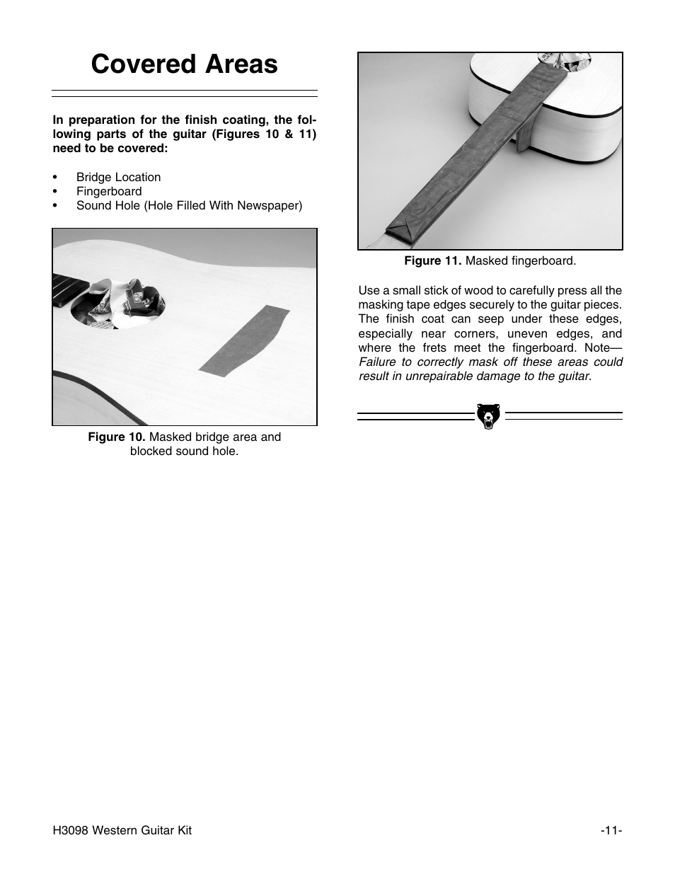 Covered areas | Grizzly H3098 User Manual | Page 13 / 28