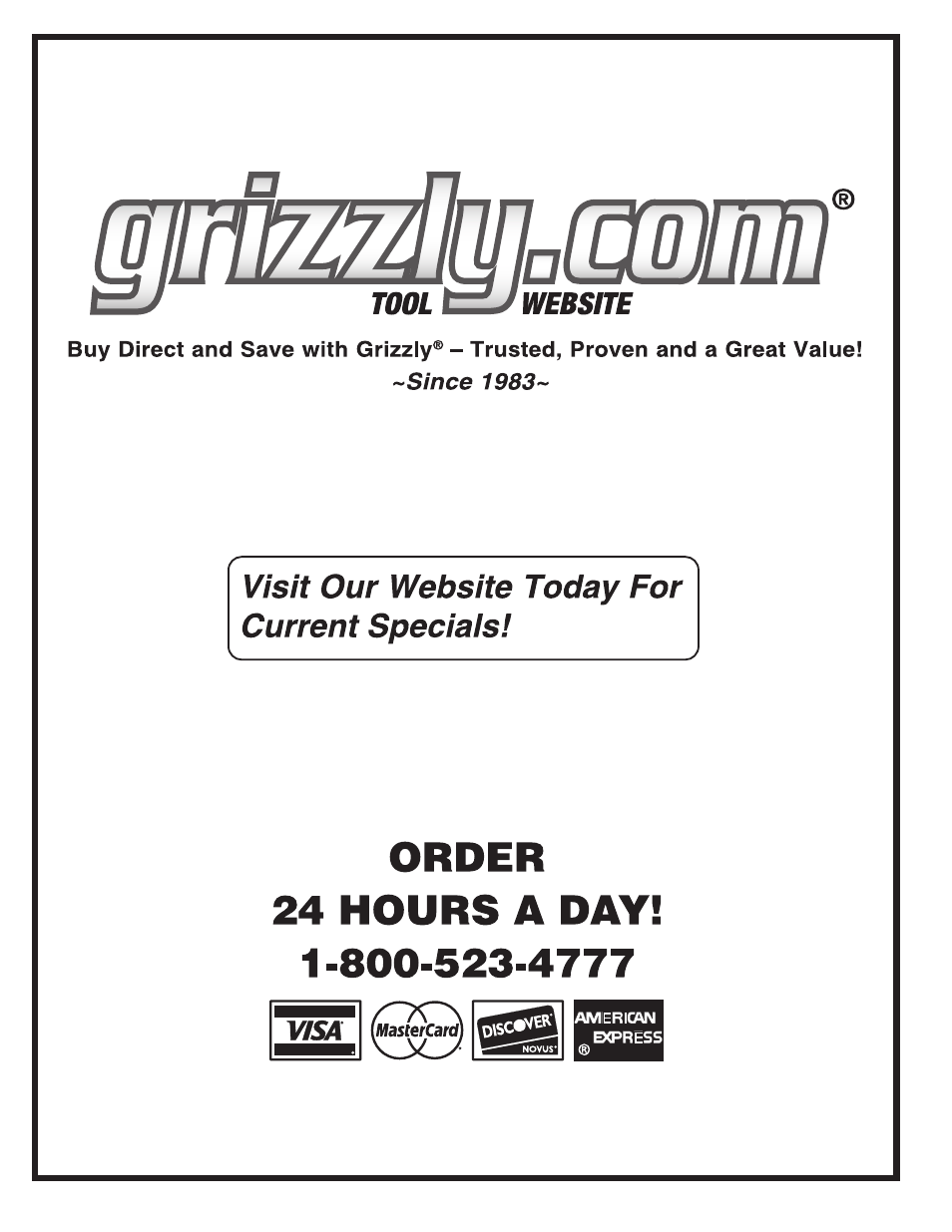 Grizzly G0702 User Manual | Page 32 / 32