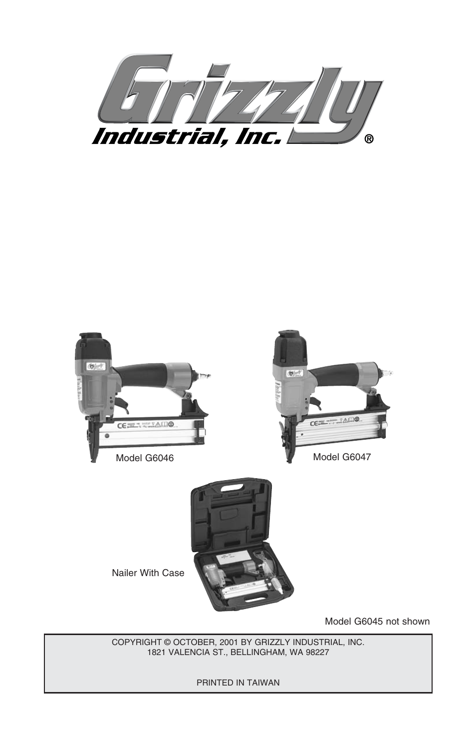 Grizzly G6046 User Manual | 20 pages