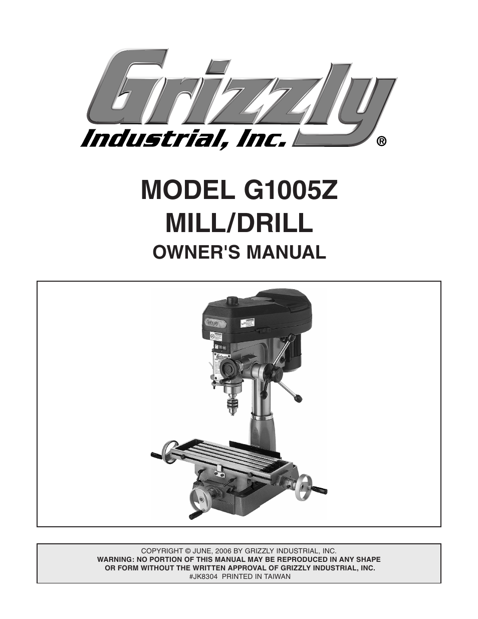 Grizzly G1005Z User Manual | 44 pages