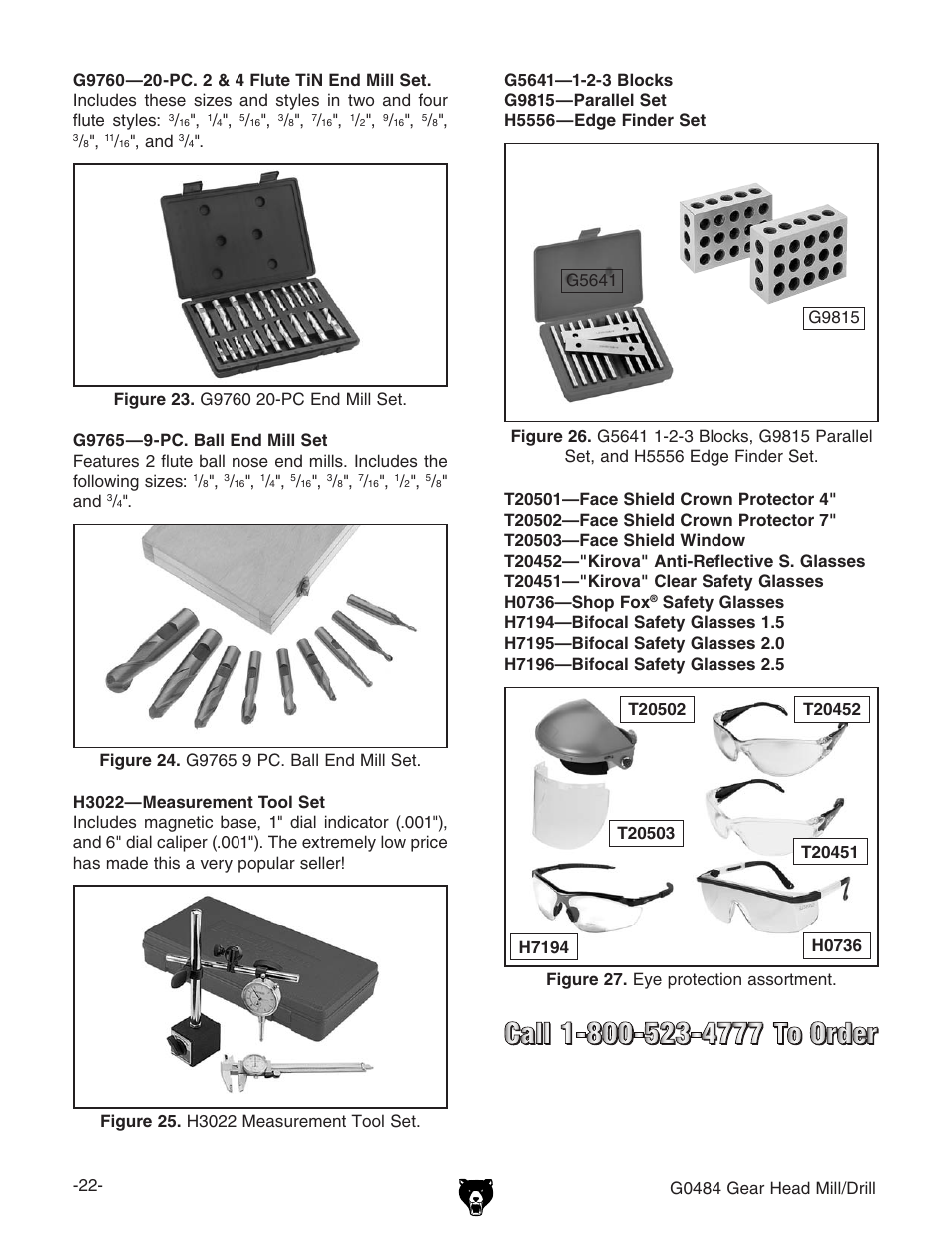 Grizzly G0484 User Manual | Page 24 / 48