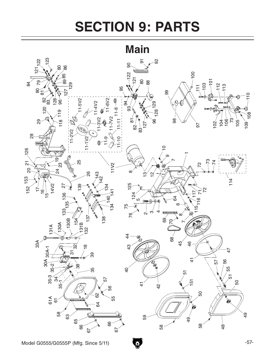 Main | Grizzly ULTIMATE 14" G0555P User Manual | Page 59 / 68