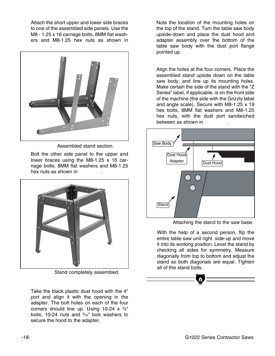 Grizzly G1022PRO User Manual | Page 20 / 72