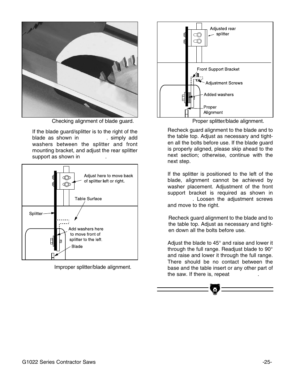 Grizzly G1022PRO User Manual | Page 27 / 72