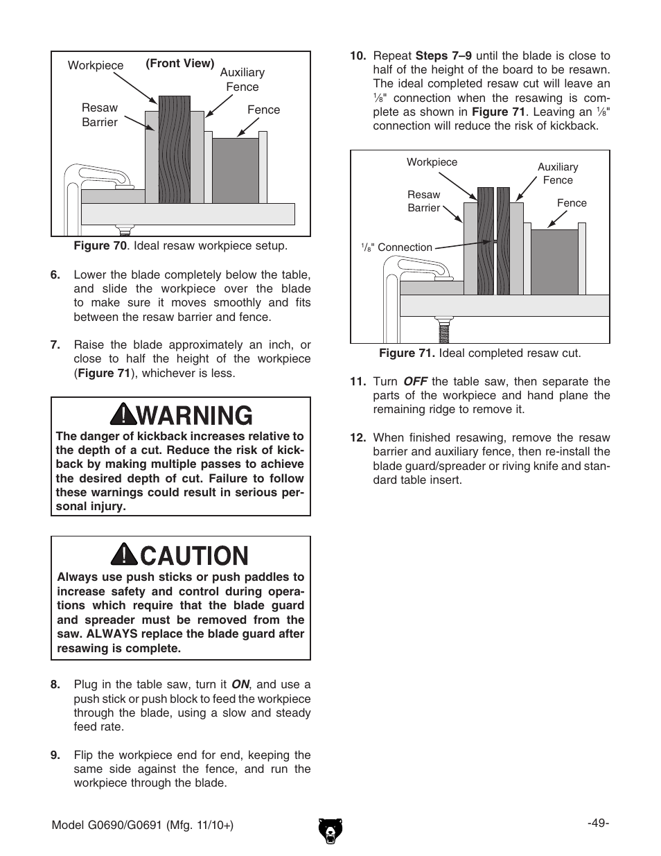 Grizzly G0690 User Manual | Page 51 / 92