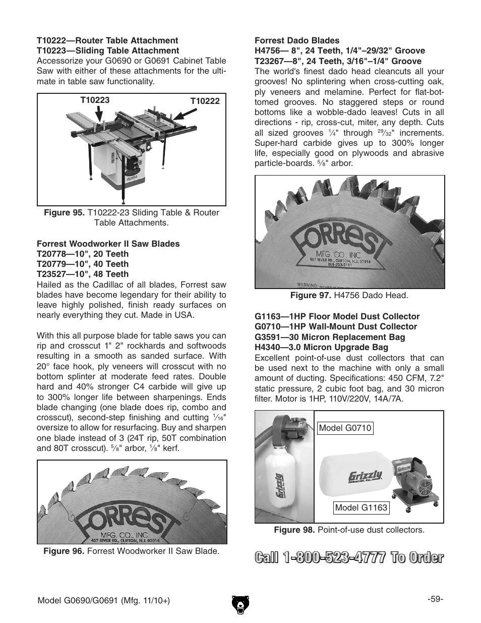 Grizzly G0690 User Manual | Page 61 / 92