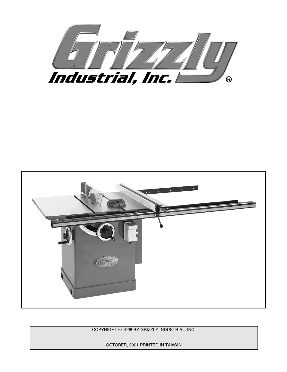 Grizzly G5959 User Manual | 52 pages