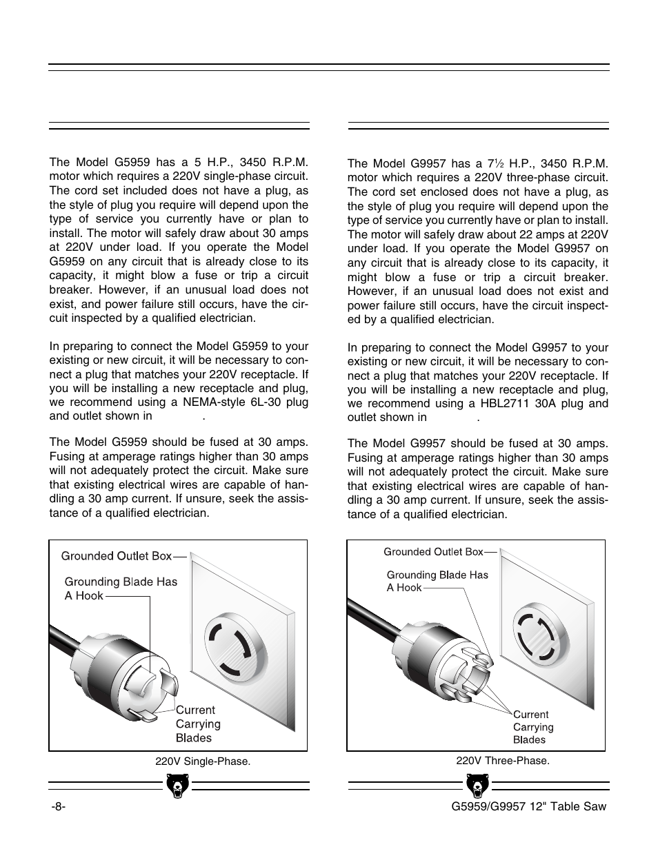 Grizzly G5959 User Manual | Page 10 / 52