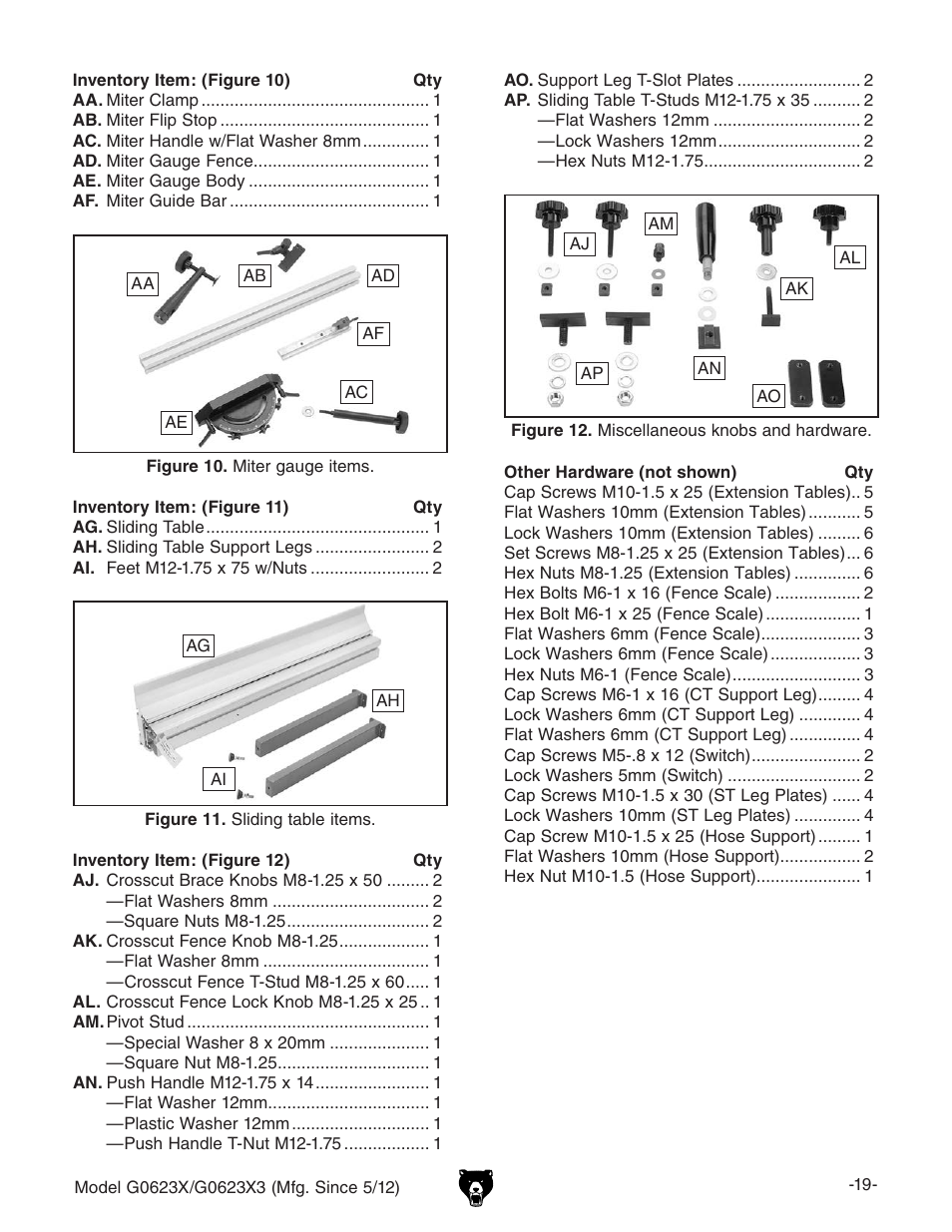 Grizzly G0623X3 User Manual | Page 21 / 96
