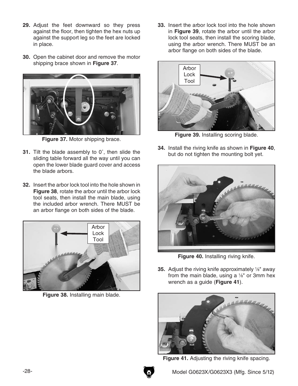 Grizzly G0623X3 User Manual | Page 30 / 96