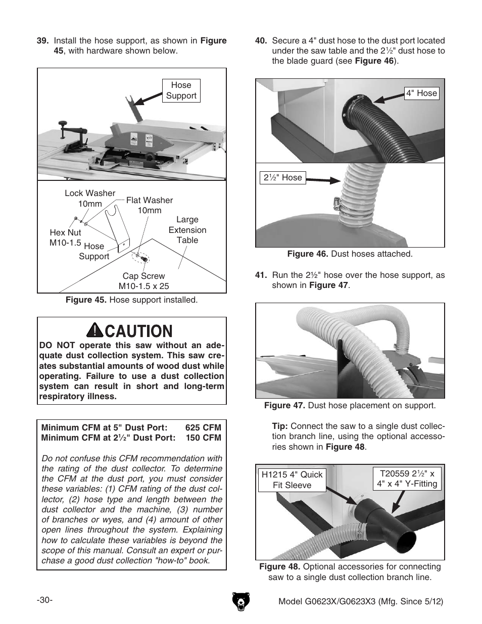 Grizzly G0623X3 User Manual | Page 32 / 96