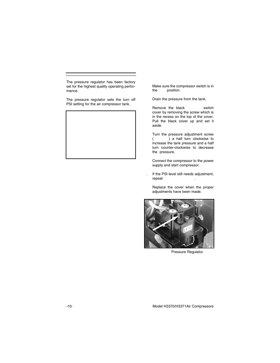Notice, Tank pressure regulator | Grizzly H3371 User Manual | Page 12 / 28