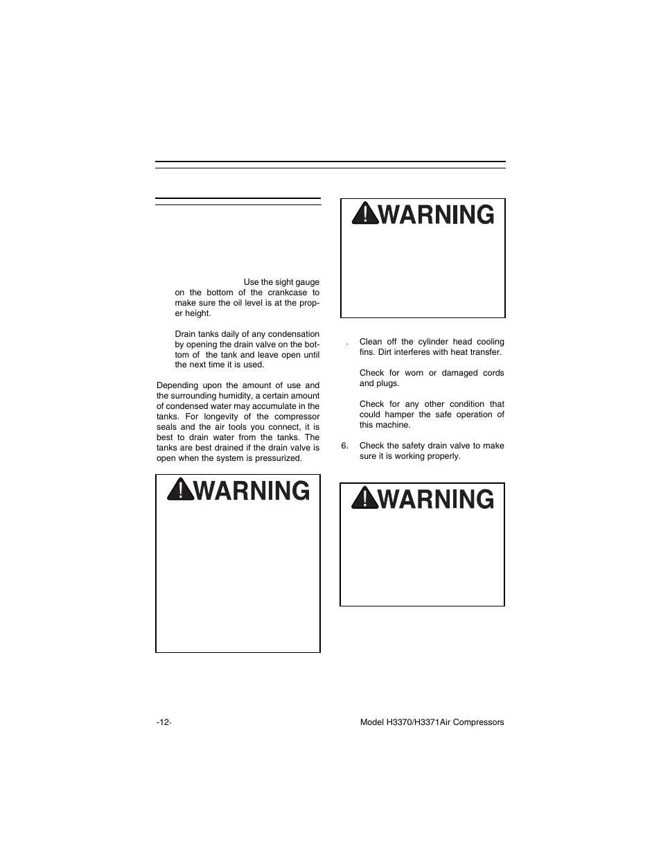 Maintenance, Each use | Grizzly H3371 User Manual | Page 14 / 28