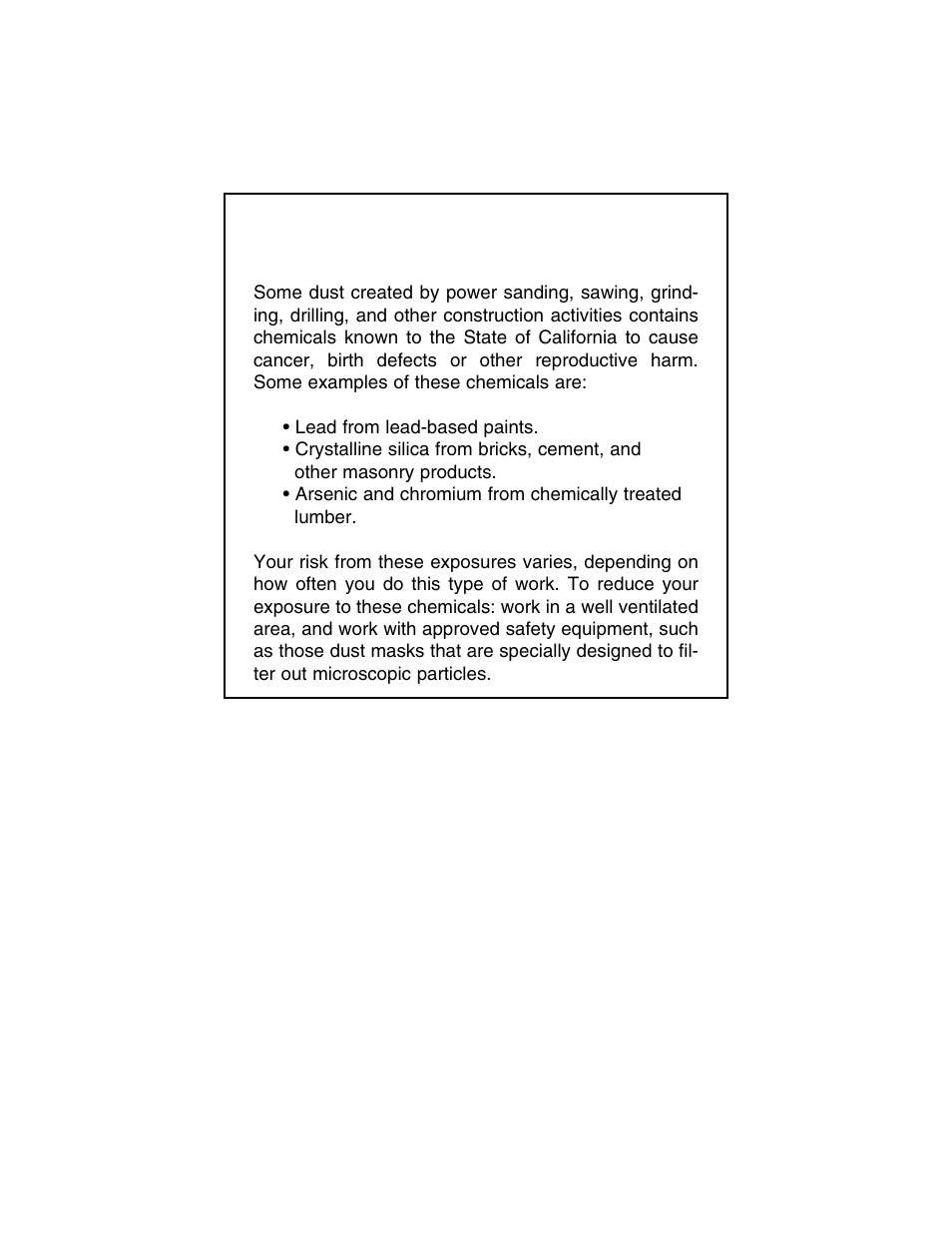 Warning | Grizzly H3371 User Manual | Page 2 / 28