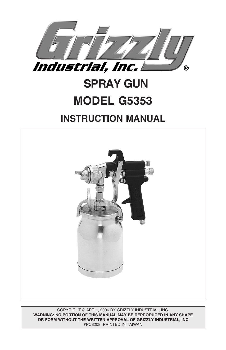 Grizzly G5353 User Manual | 20 pages