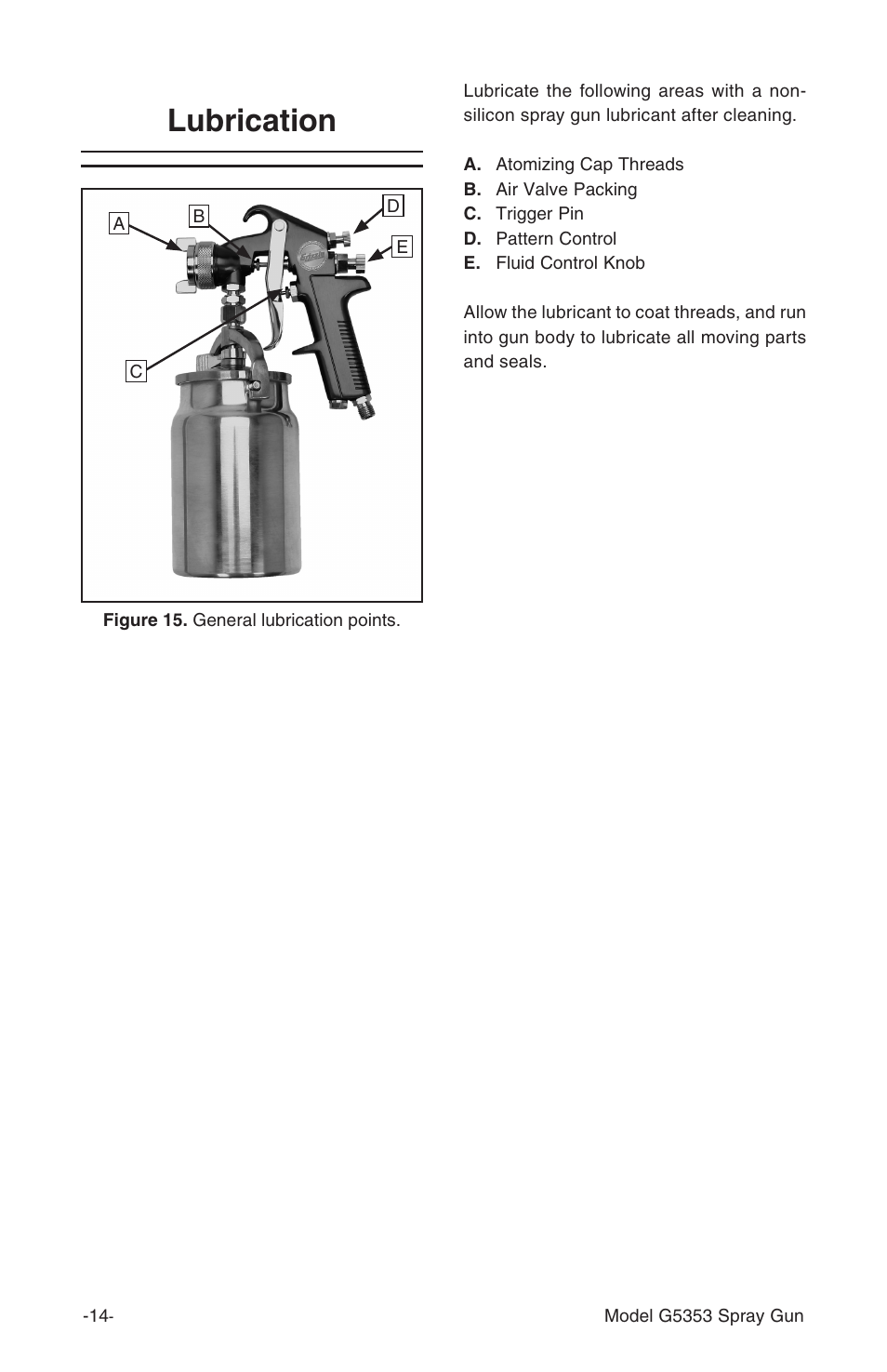 Lubrication | Grizzly G5353 User Manual | Page 14 / 20