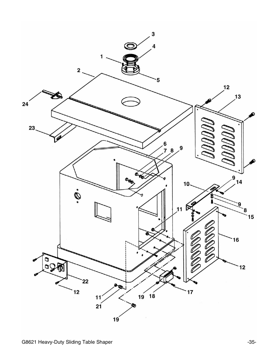 Grizzly G8621 User Manual | Page 37 / 48