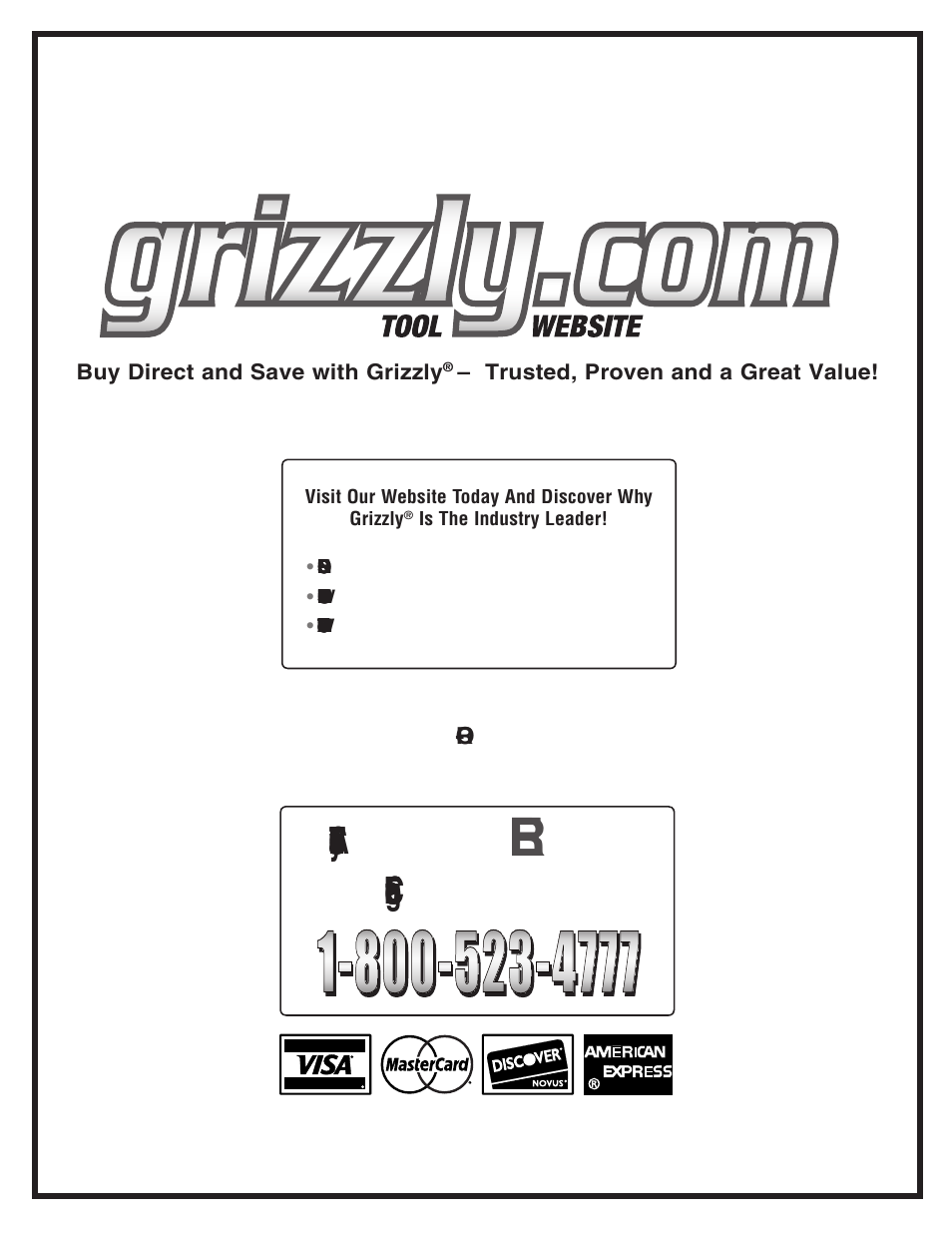 Grizzly G8621 User Manual | Page 48 / 48