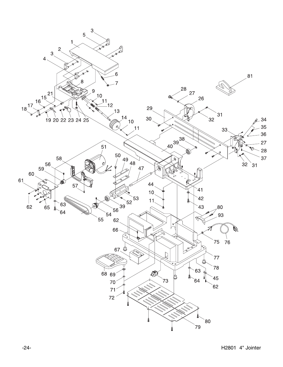 Grizzly H2801 User Manual | Page 26 / 32