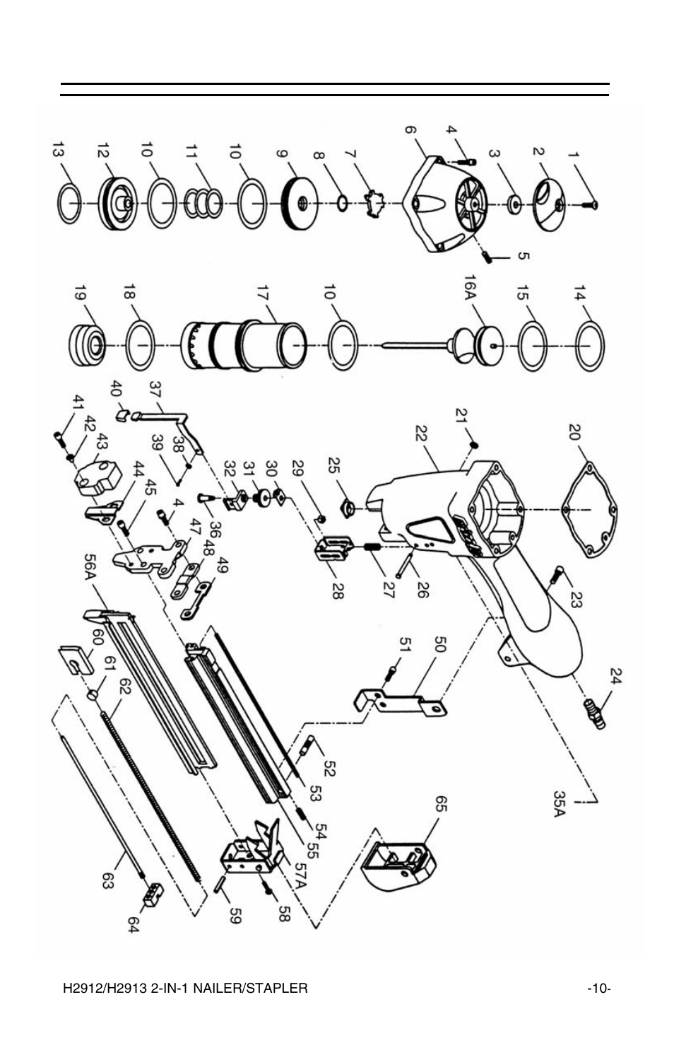H2912 part breakdown | Grizzly H2913 User Manual | Page 11 / 20