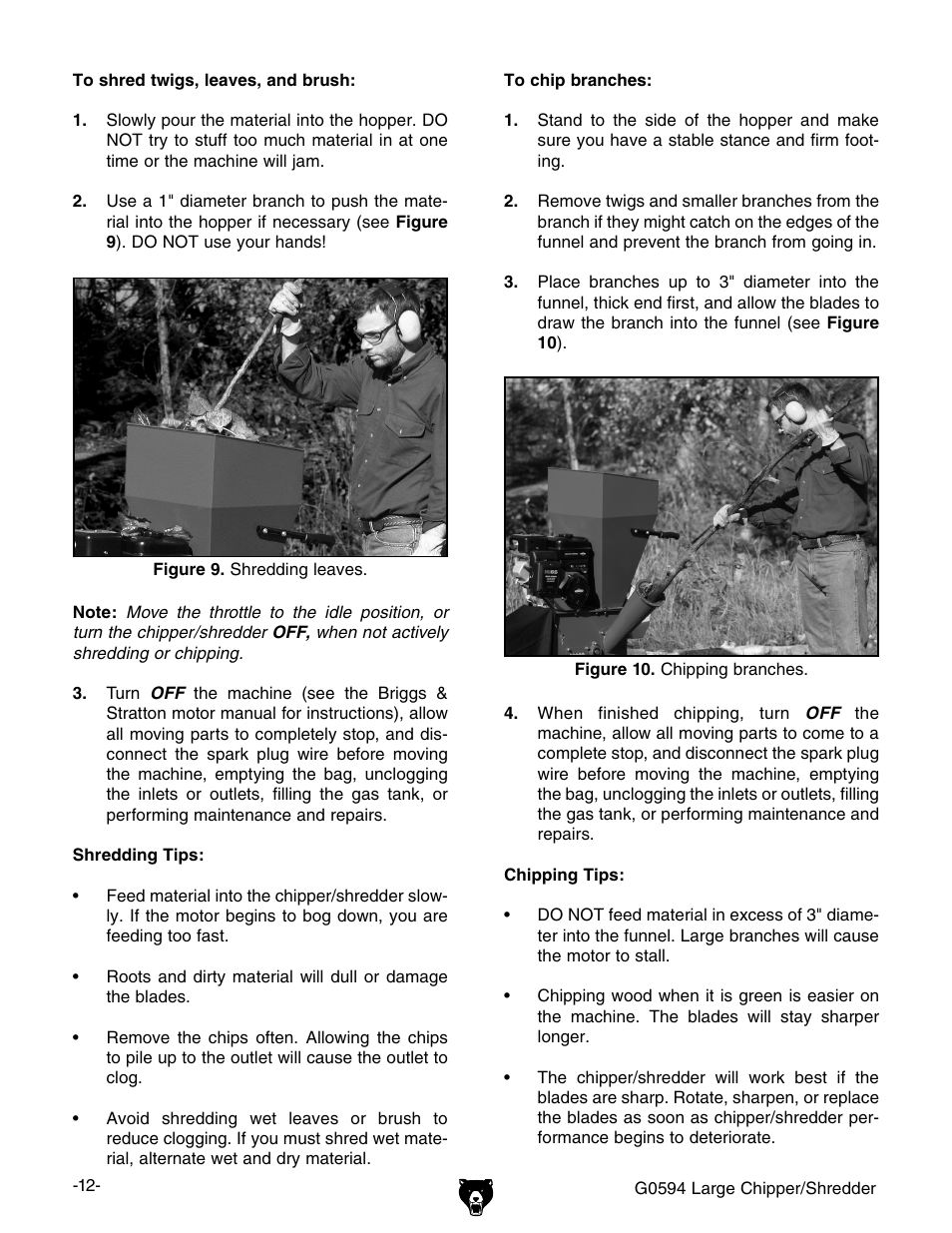 Grizzly G0594 User Manual | Page 14 / 24