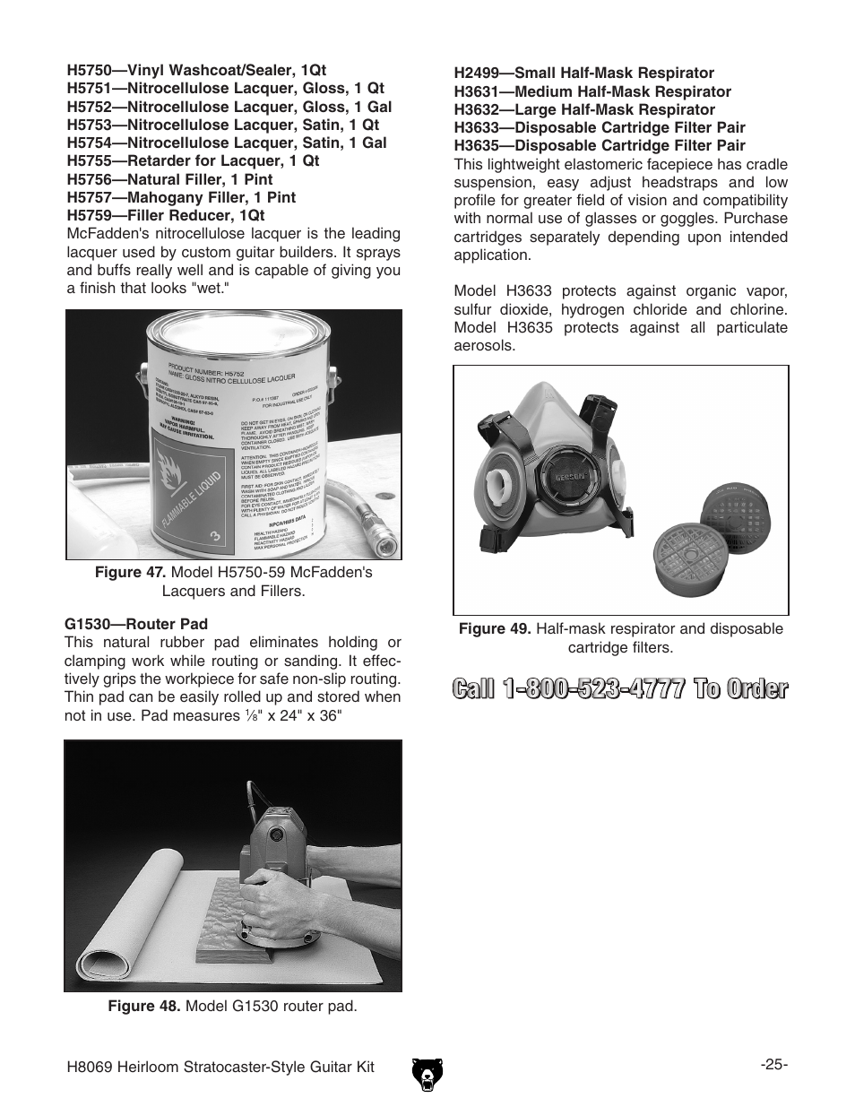 Grizzly Heirloom Strarocaster-Style Kit BL8551 User Manual | Page 27 / 36